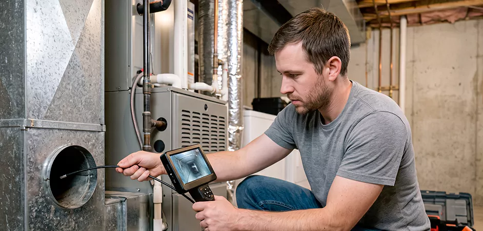 Air Duct Camera Inspection in Mission, TX