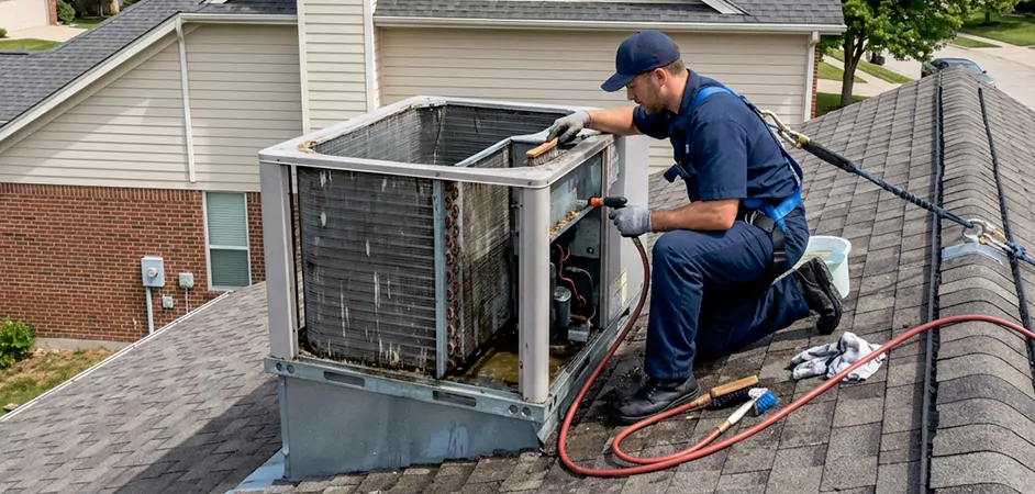 Rooftop Unit Cleaning in Mission