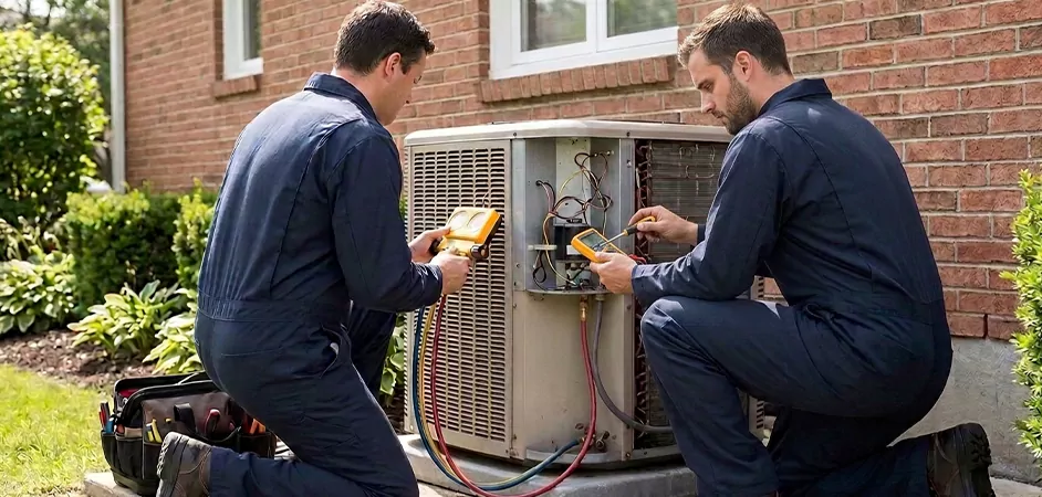 Heat Pump Inspection in Mission
