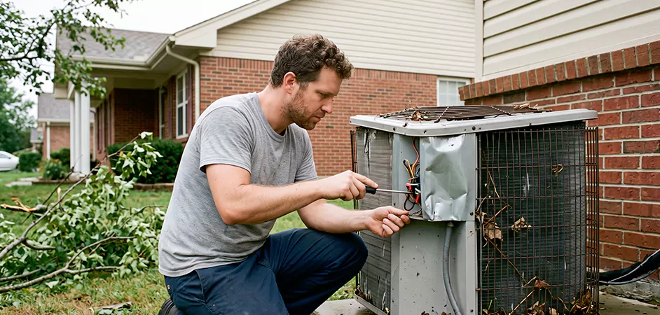 Storm Damage HVAC Restoration in Mission