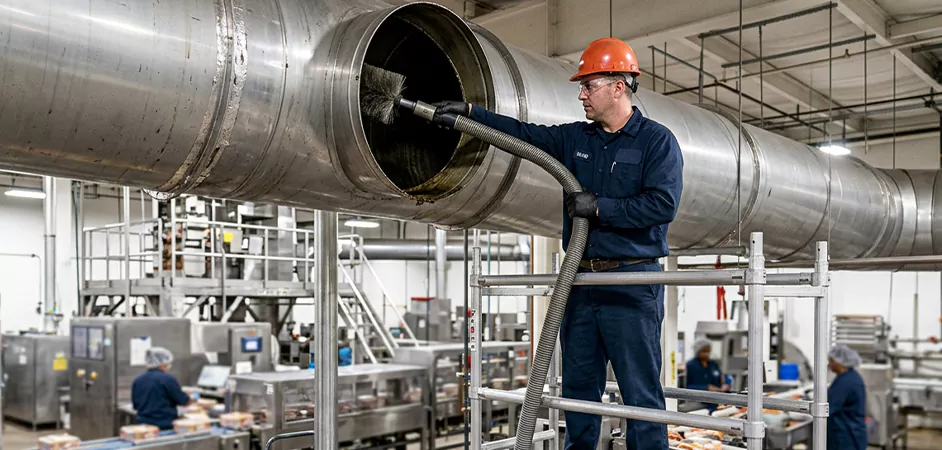 Food Processing Facility Duct Cleaning in Mission